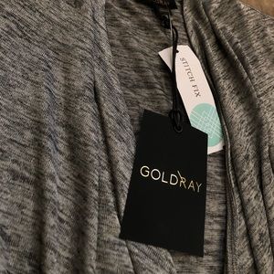 Goldray detail knit top